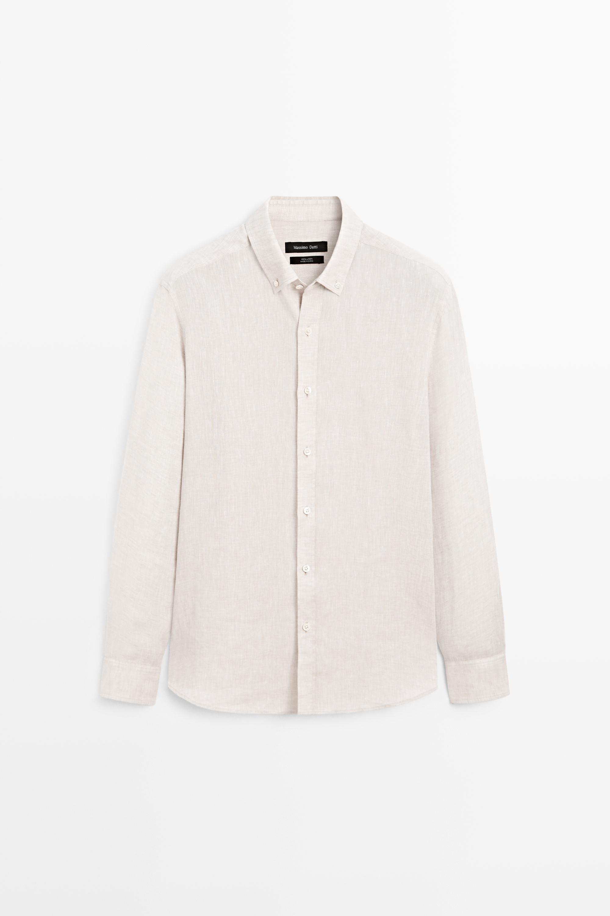 Chemise regular fit 100 % lin